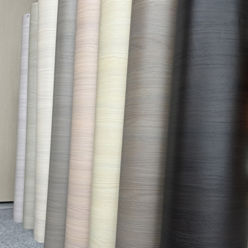 Houtnerf anti-kras PVC decoratieve film